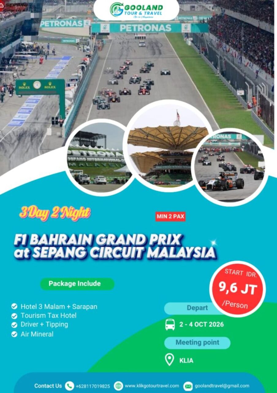 3days F1 sepang circuit malaysia