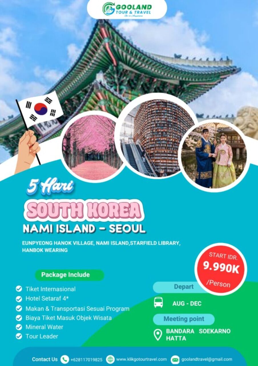 5days korea selatan via Jakarta